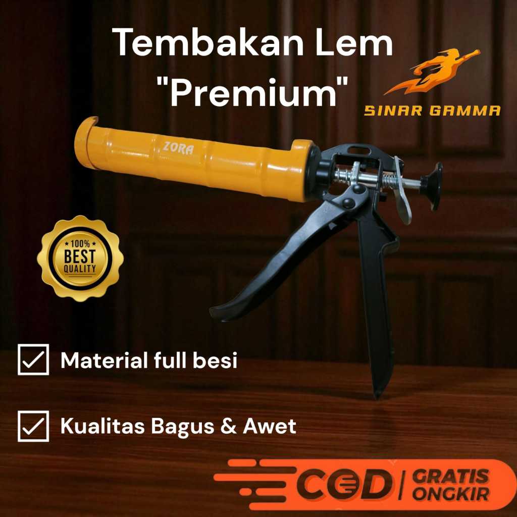 Alat Tembak Lem Sealant Lem Silikon Lem Kaca / Alat Tembak Lem Safety Bisa Untuk Lem di Kaca / Kayu,