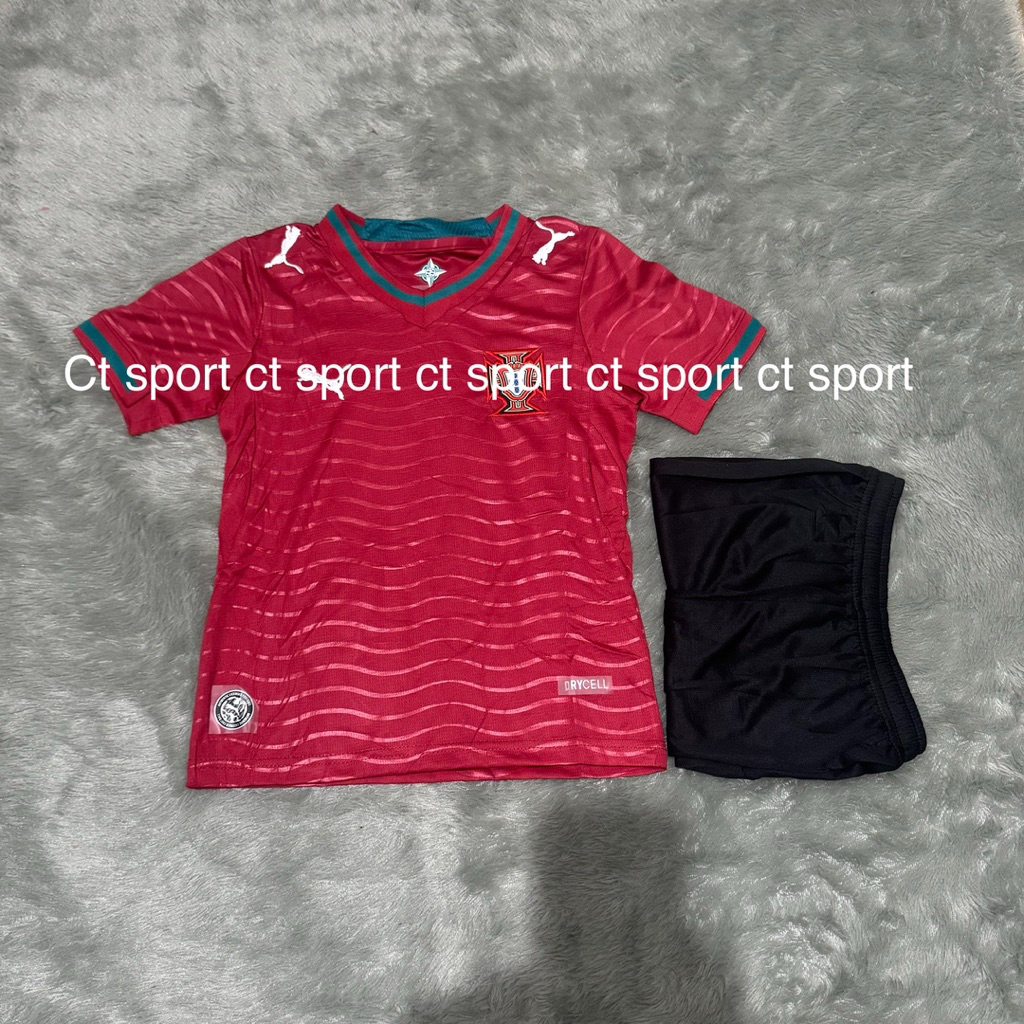 baju bola anak anak ( kids ) Portugal home terbaru world cup 2026 terbaru ronaldo