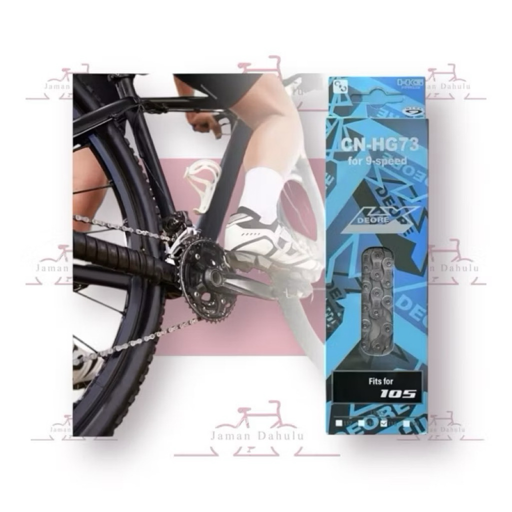Rantai Sepeda CN HG73 shmn deore 9 Speed MTB Lipat