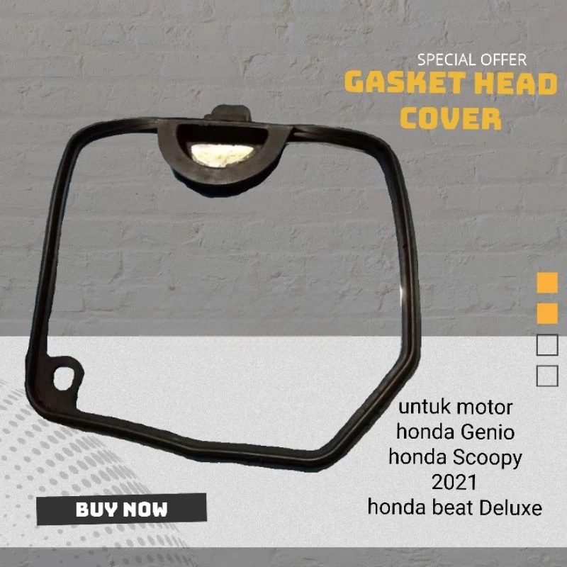 Seal head genio beat deluxe karet cylinder head genio gasket head cover beat deluxe