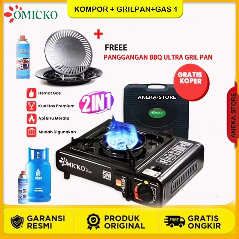 Kompor Portable Paket Barbeque Grill Paket Suki Shabu Plus Tabung Gas Paket Kompor Grill Shabu Paket