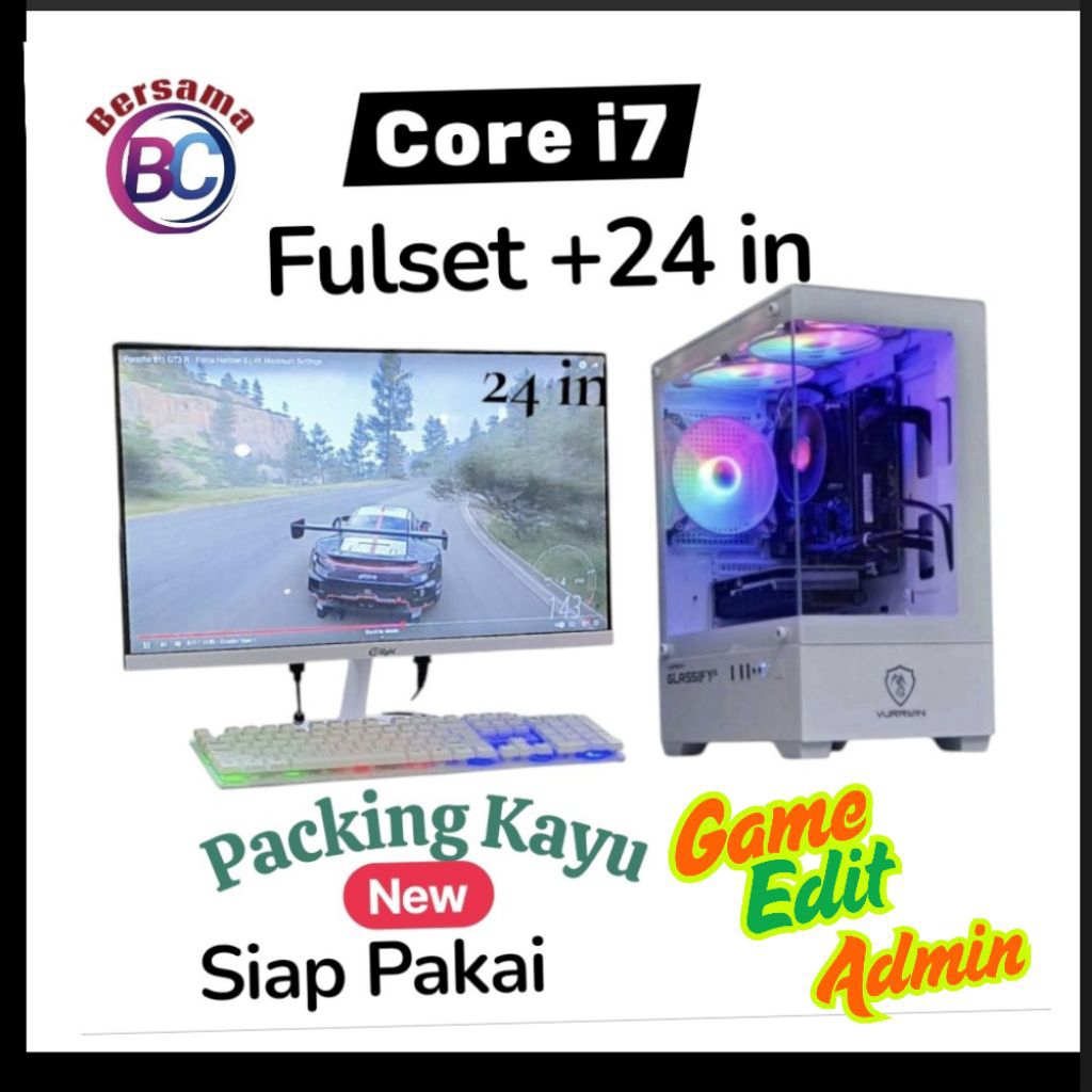 PC RAKITAN GAMING EDITING I7 6700 FULLSET SIAP PAKAI
