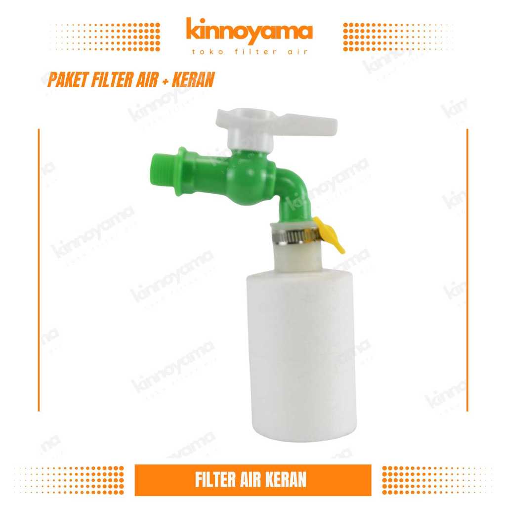 Filter Keran Easy Tap kran plastik  Drat 1/2" / Filter Air Kran Praktis Lengkap Siap Pakai