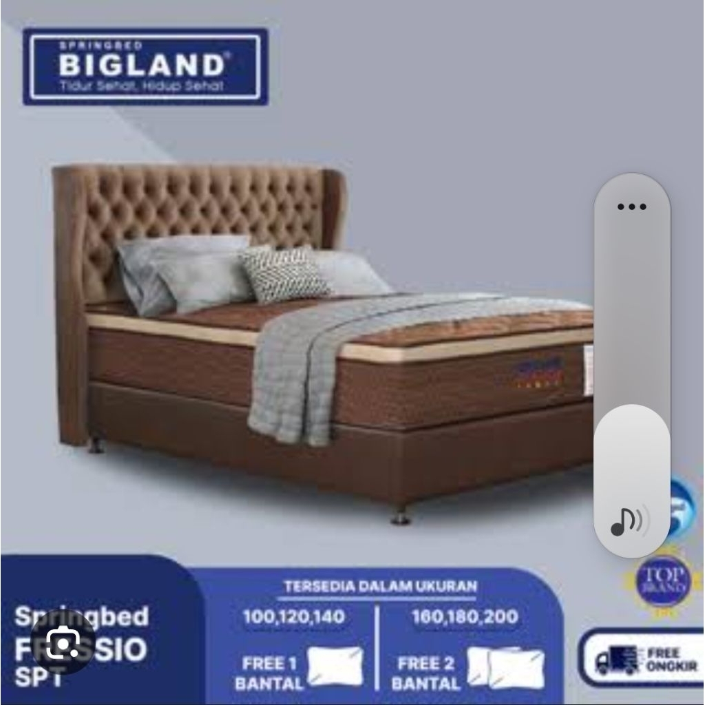 springbed bigland fressio spt set ukuran 140x200