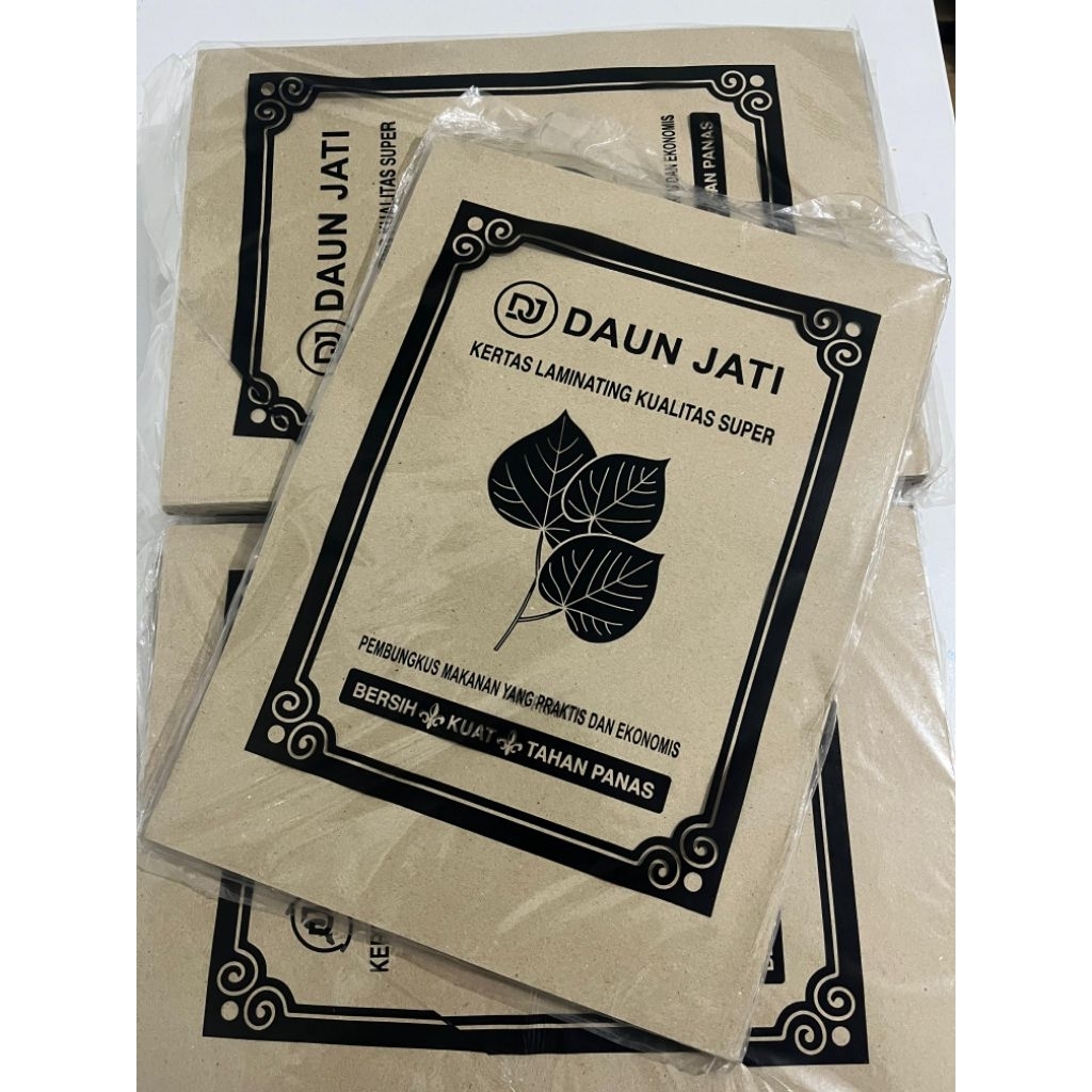 KERTAS MINYAK BUNGKUS NASI/MAKANAN/ROTI BAKAR BANDUNG ISI 100/PCK