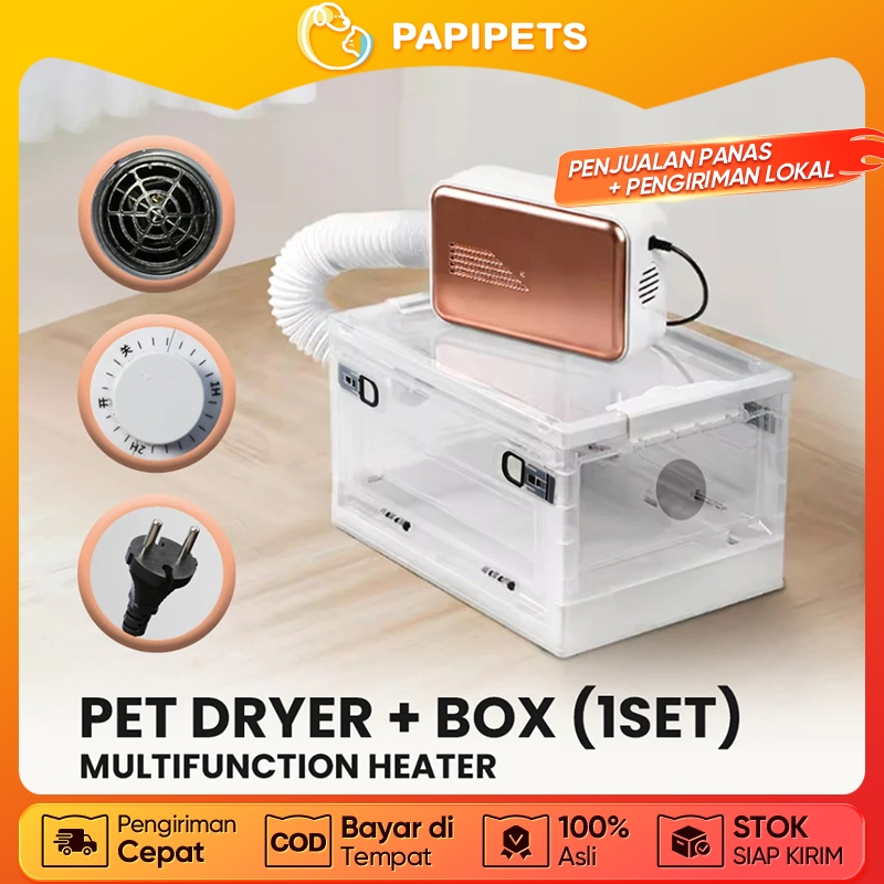 Pet Nebulizer Oxygen Incubator Inhalation Box Alat Terapi UapPet Dryer Pet Dryer Box Pengering Bulu