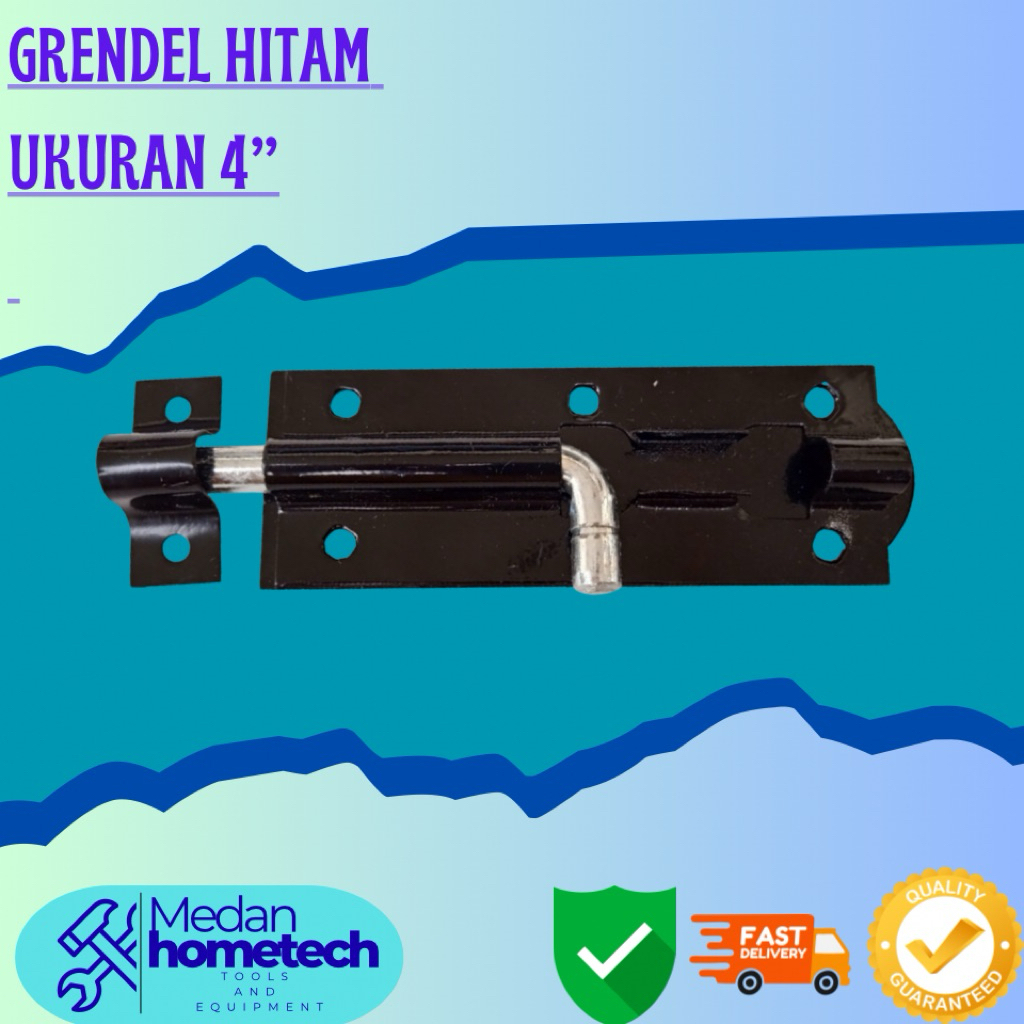 Grendel Hitam SS 4” / Grendel Jendela 4 inci / Grendel Lemari