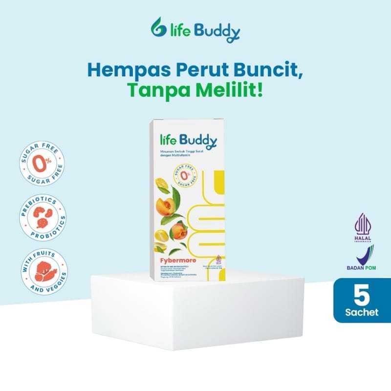 Life Buddy Fybermore Fiber Drink - Minuman Serbuk Tinggi Serat