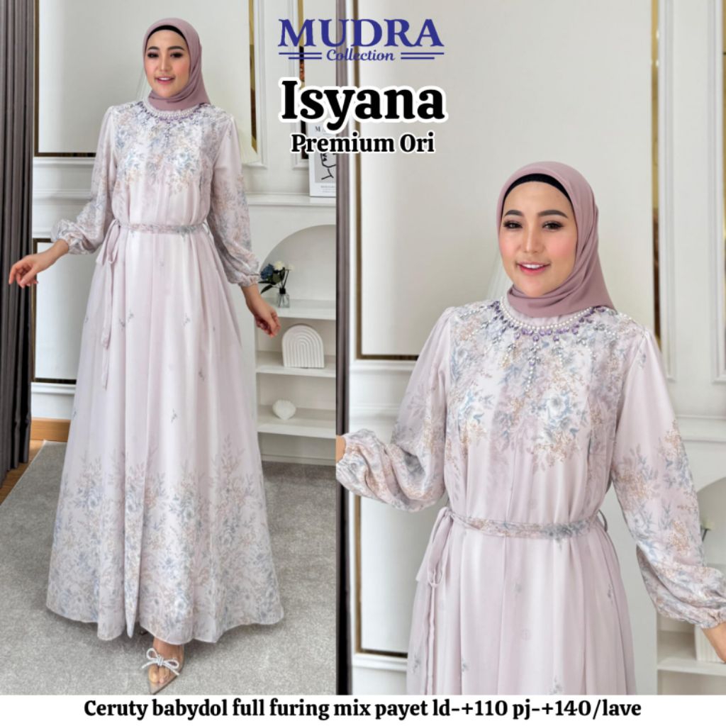 Gamis Mudra Collection / Gamis Terbaru / Gamis Wanita / Gamis Premium / Gamis Pesta / Gamis Mewah / 