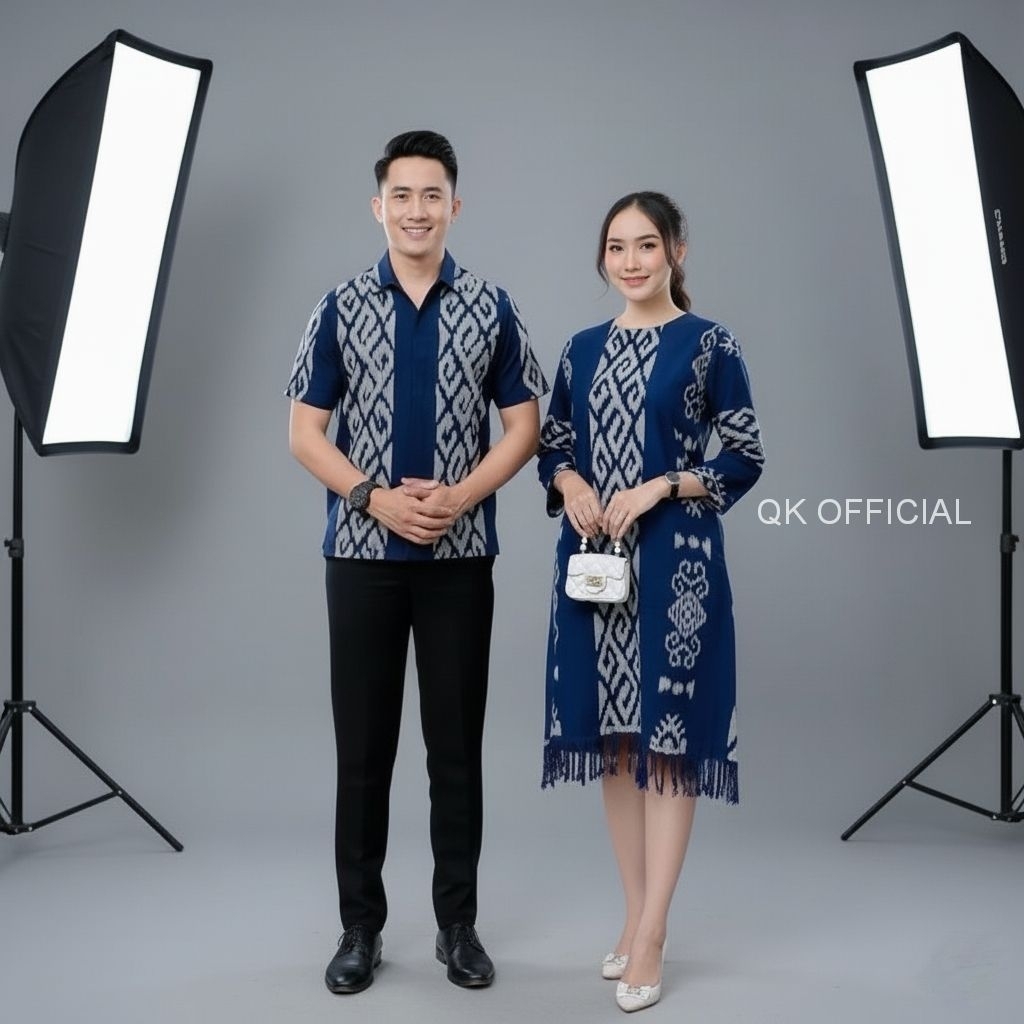 BAJU KAIN TENUN  Baju couple / dress / kemeja / baju / baju kain tenun Asli / kain tenun / baju kere
