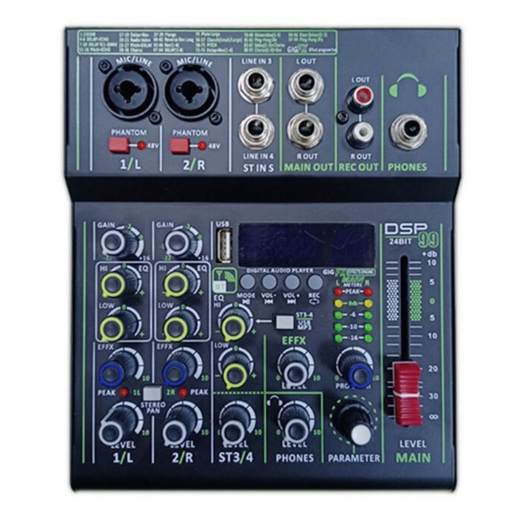 Audio Mixer DSP 99 24BIT – Suara Jernih, Fitur Lengkap