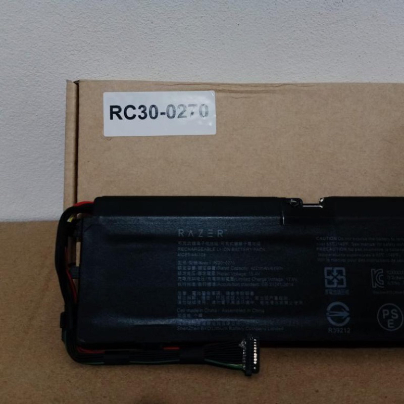 Baterai Razer Boweirui RC30-0270 RAZER Blade 15 2018 2019 15.4V 65Wh