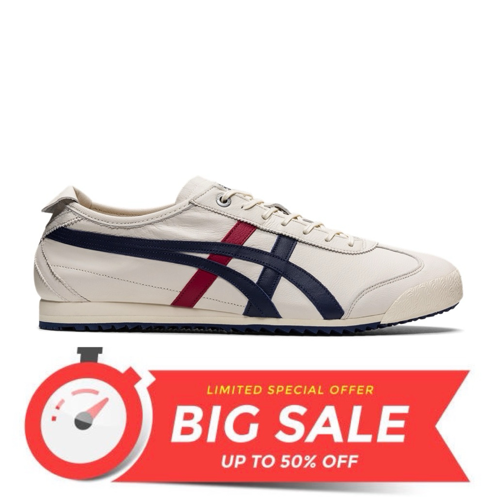 Sepatu Sneakers 100% Authentic Onitsuka Tiger Super Deluxe Cream Navy Red