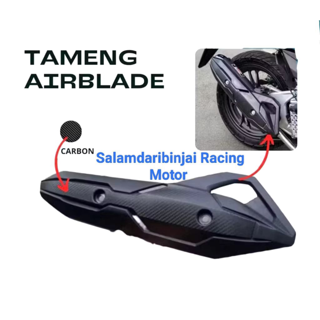 {Salamdaribinjai Racing Motor}Tutup Knalpot Vario 125 Old Tameng Knalpot 125 Lama Tameng Cover Tutup