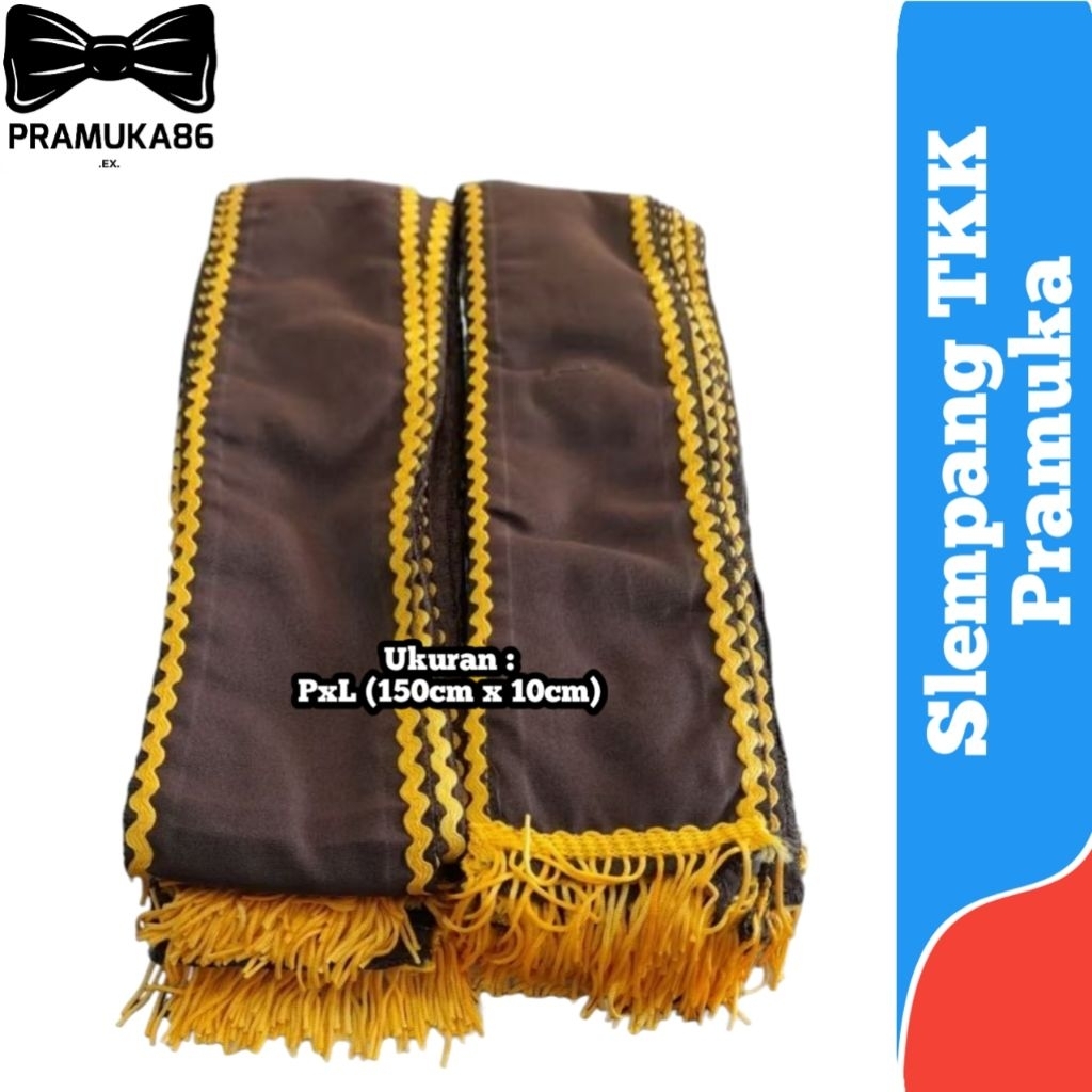 Selempang Tkk KUNING (PENEGAK) Pramuka / Selendang Tkk / Tetampan Tkk Pramuka / Slempang Tkk  Pramuk