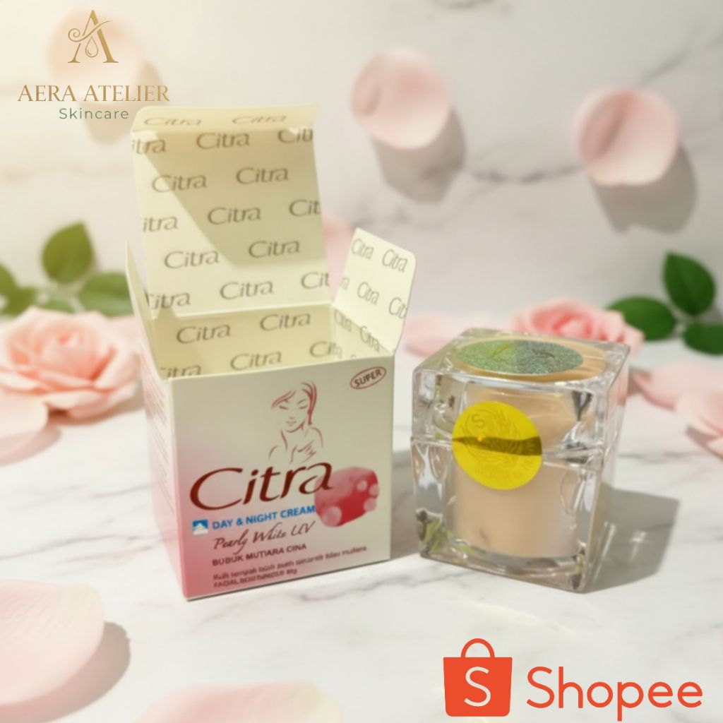 Cream Citra Pearly White UV Original – Day & Night Cream Wajah Glowing | Skincare Pencerah & Pelemba