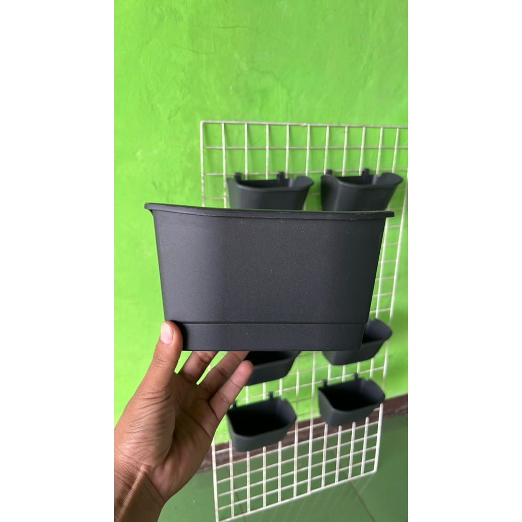 Blumenhaut Paket Hemat 1 Lusin Pot Dinding / Pot Tempel / Pot Vertikal Garden / Vertical Garden /