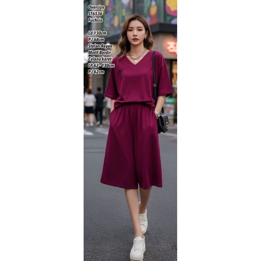 STELAN WANITA STELAN JUMBO COTTON RAYON BANGKOK ST6536