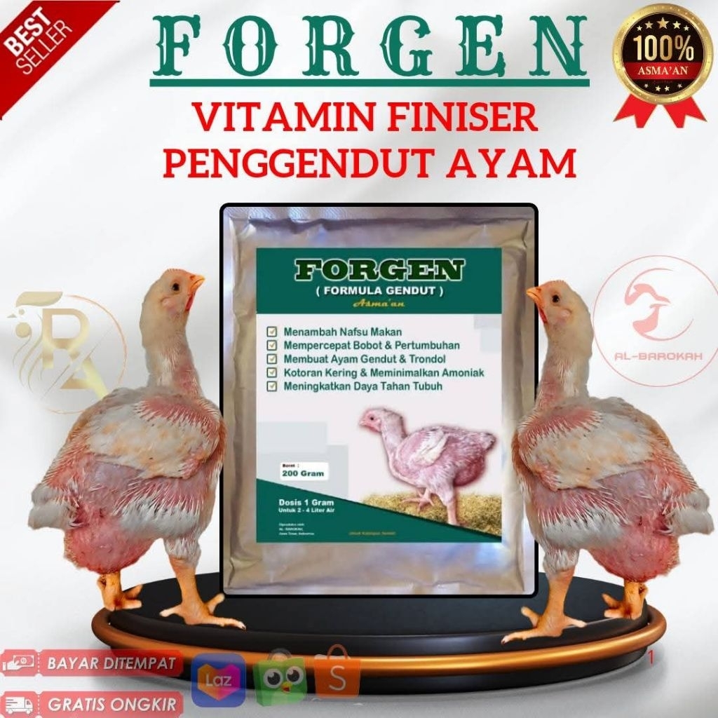Forgen Formula penggendut ayam gendut gemuk untuk ayam