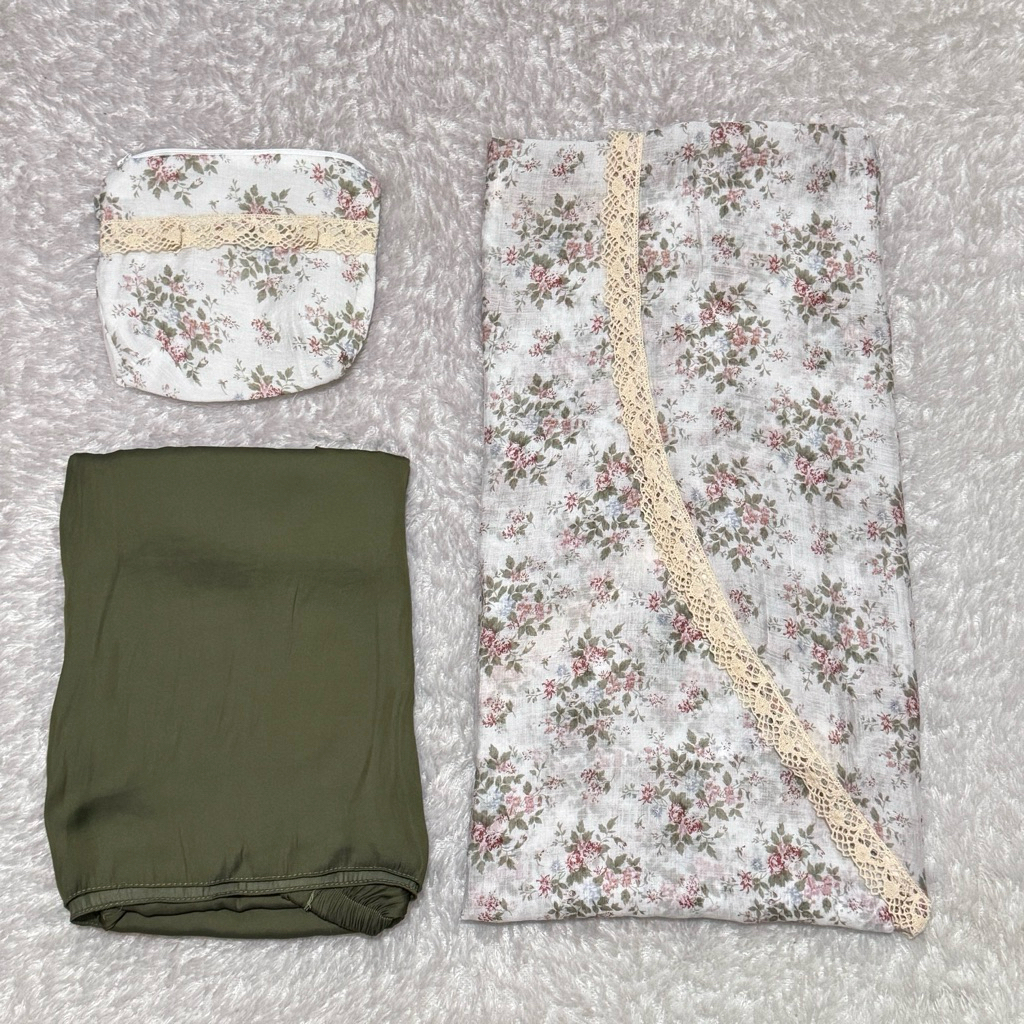 mukena silky premium 2in1 / mukena zara silky premium 2in1 / mukena traveling