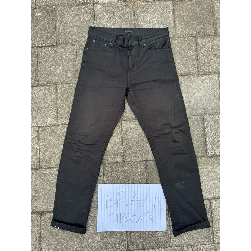uniqlo black selvedge denim kaihara