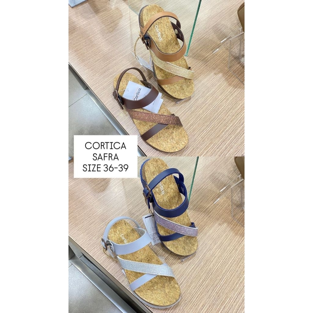 CORTICA SAFRA Sepatu sandal wanita tali belakang size 36-40