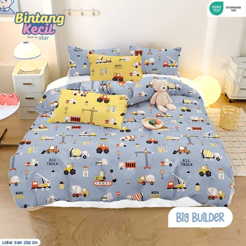 sprei jet setter star / sprei motif anak / sprei transportasi