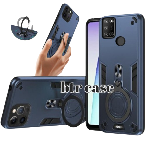 CASING HP UNTUK REALME C17 CASE ROBOT HIT EYE RING PROTEKSI CAMERA CASING STANDING NEW COVER