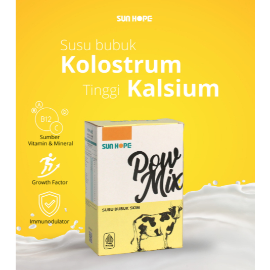 POW MIX SunHope Original Suplemen Kolostrum Premium Tubuh Sehat
