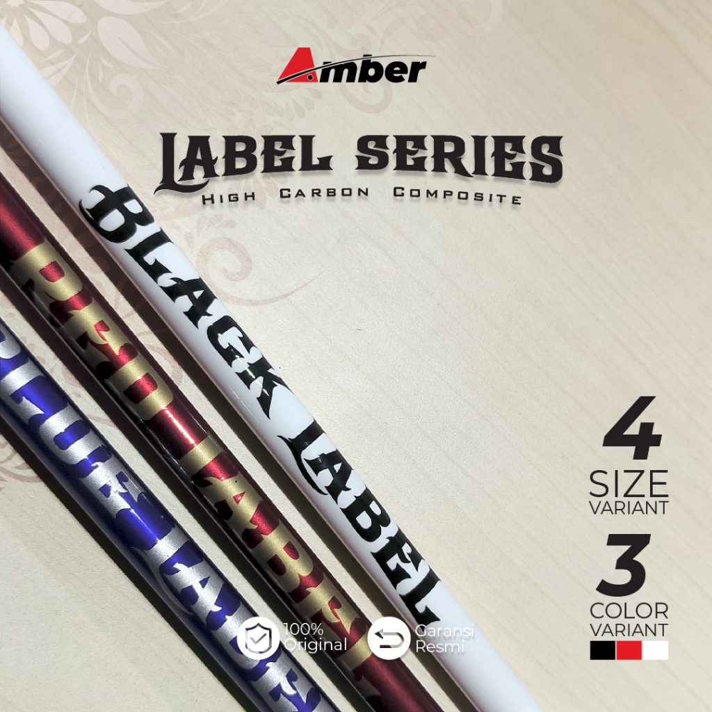 Amber Label Series Joran Tegek Kualitas Tinggi Super Ringan Bahan Carbon, Kualitas Terjamin 100 % Or