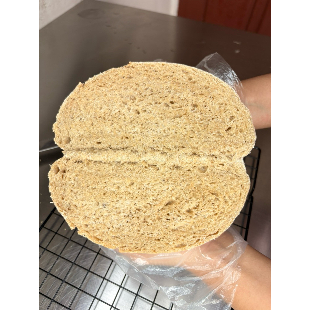 Roti Sourdough Gandum Tanpa Gula, Susu Dan Telur /100% Sourdough Country Bread Long Fermentation by 