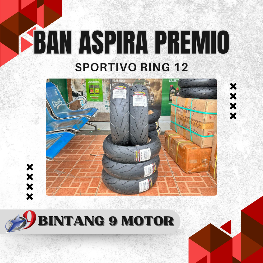 BAN ASPIRA PREMIO SPORTIVO 2 MEDIUM COMPOUND RING 12-BINTANG SEMBILAN MOTOR