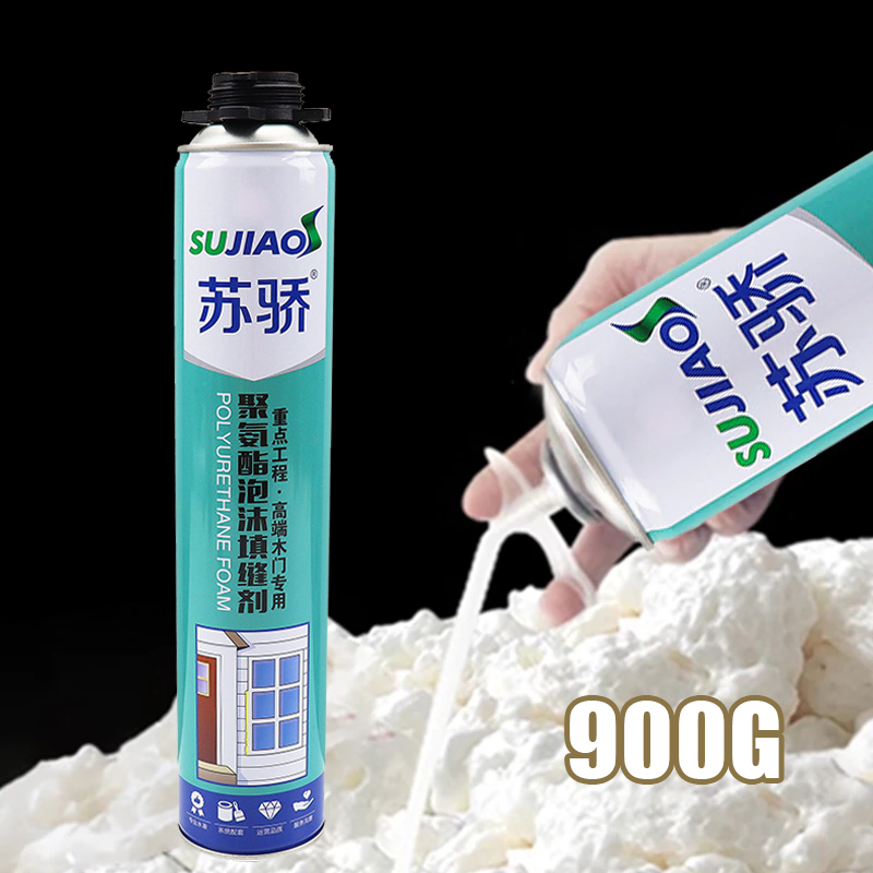 900g PU Foam Sealant Spray Anti Bocor Foam Multi Purpose Foam Spray Busa Padat Tidak Berbau Sujiao