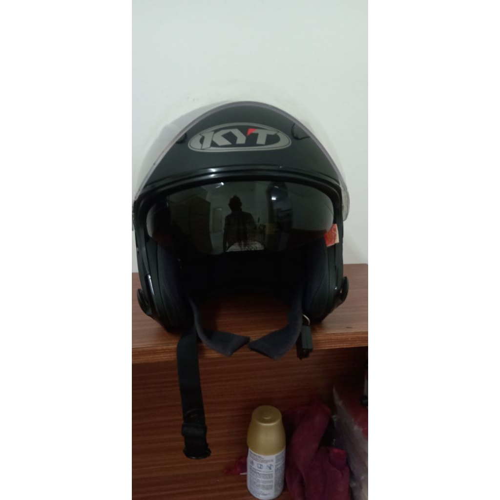 HELM KYT GALAXY FLAT R BLACK DOFF SECOND
