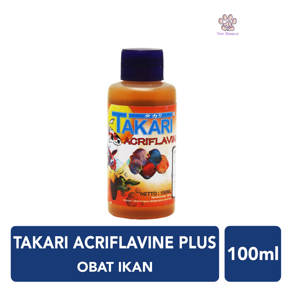 (The Bool's) Takari Acriflavine Plus Obat Kuning Ikan hias Ampuh untuk Luka Jamur Parasit Chana Cupa