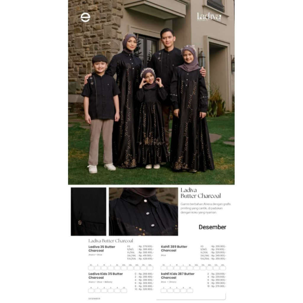 SARIMBIT ETHICA LADIVA BUTTER CHARCOAL, SARIMBIT ETHICA HITAM, SARIMBIT PREMIUM WARNA HITAM