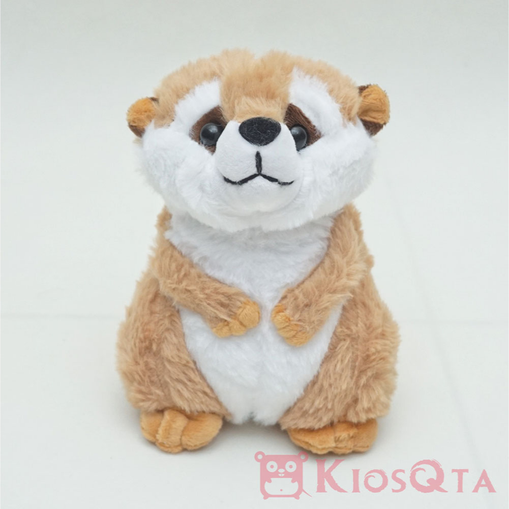 boneka meerkat garangan gendut lucu coklat small