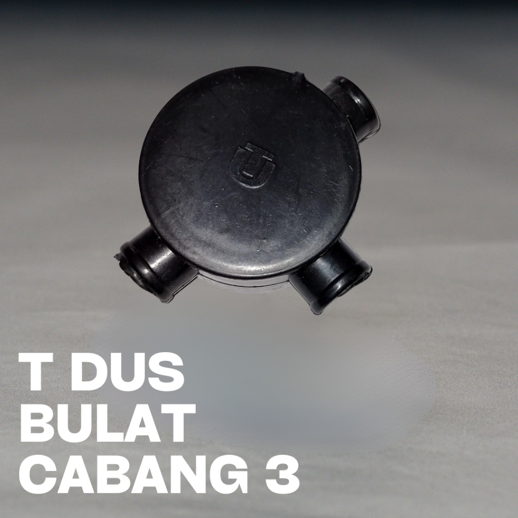 T Dus Bulat Cabang 3 5/8 Galaxi – Kotak Sambungan Listrik PVC Tahan Panas