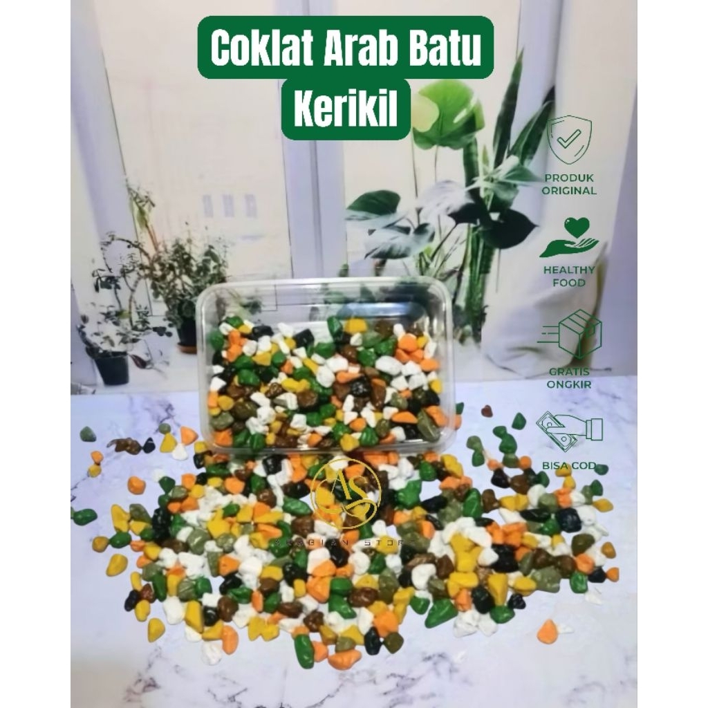 Coklat Arab Batu Kerikil Premium 500gram Asli Coklat Turki Batu Kerikil Premium 500gram