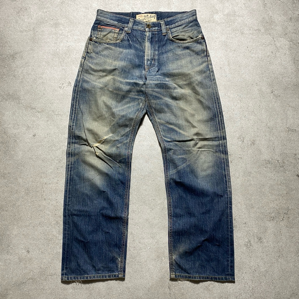 Vintage Edwin Selvedge Distressed Fade Jeans
