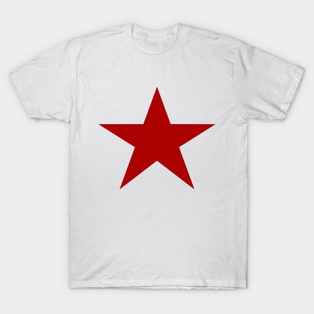 Red Star T Shirt Kaos Bintang Merah Unisex