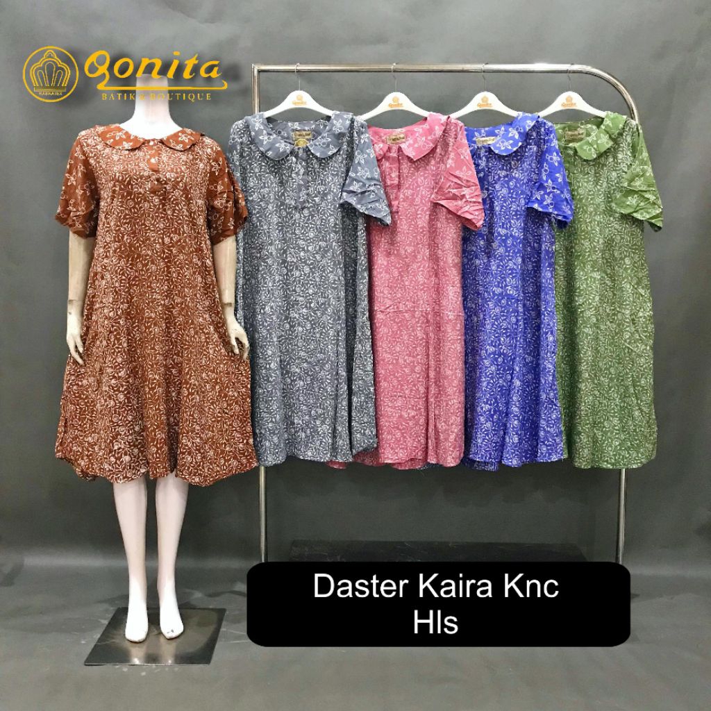 {Ld 110 Cm} Daster Qonita Batik ll Daster Kaira Kancing Hls