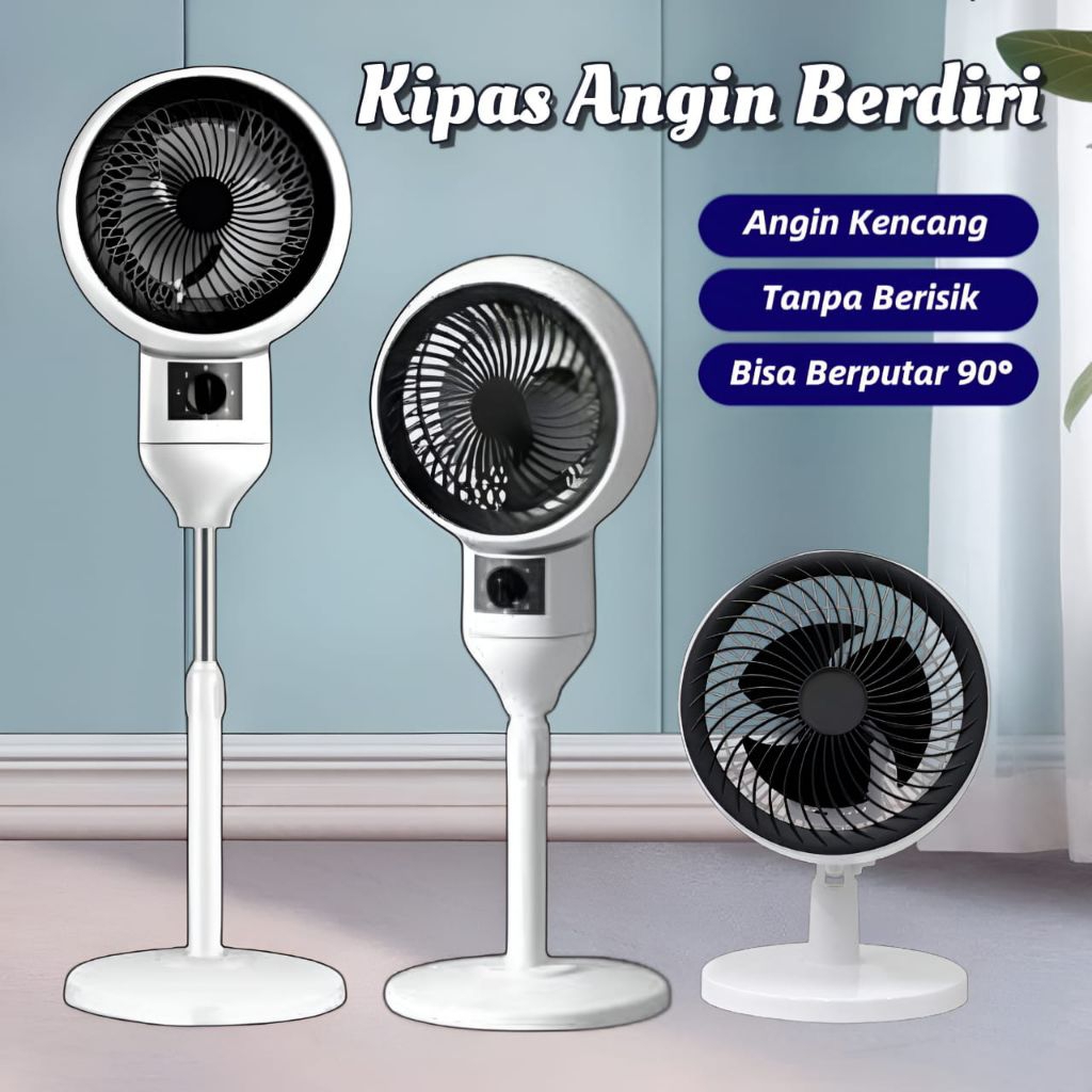 Kipas Angin Berdiri/ Kipas Angin Fan Elektrik Rotation Stand Fan Premium •Toko99•