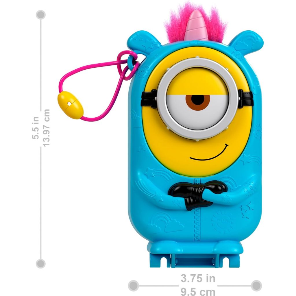 Gift For Kids Polly Pocket & Minions Playset With 1 Doll 2 Minions Figures & Fluffy The Unicorn Toy