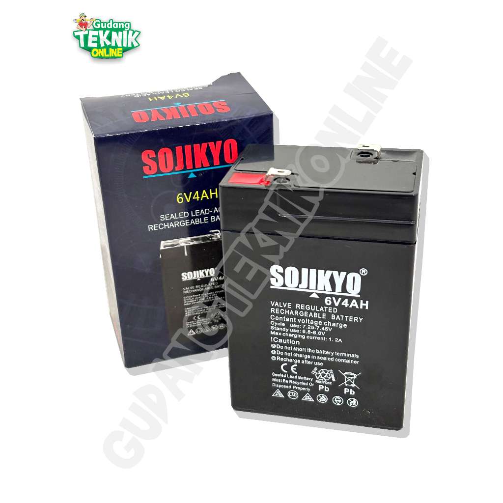 BATERAI (SOJIKYO) 4V 6V 4.5Ah Timbangan Duduk Digital 30Kg 100Kg 150Kg 300Kg NANKAIi WESCO PROQUIP M