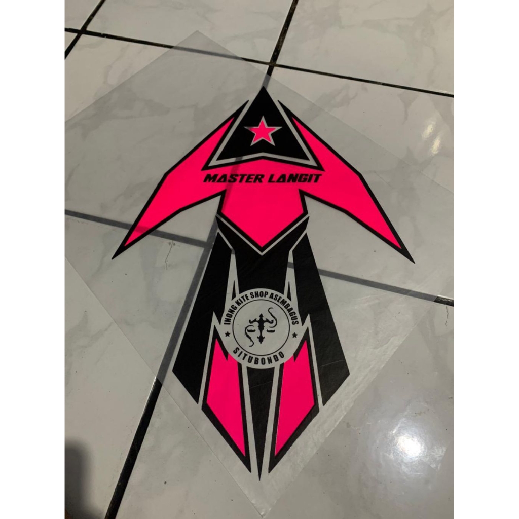 kertas layangan sukoi pink stabilo premium