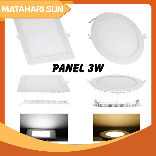 LAMPU DOWNLIGHT LED PANEL LAMPU PLAFON 3WATT LED DOWNLIGHT LAMPU LED TIPIS DOWNLIGHT INBOW PLAFON