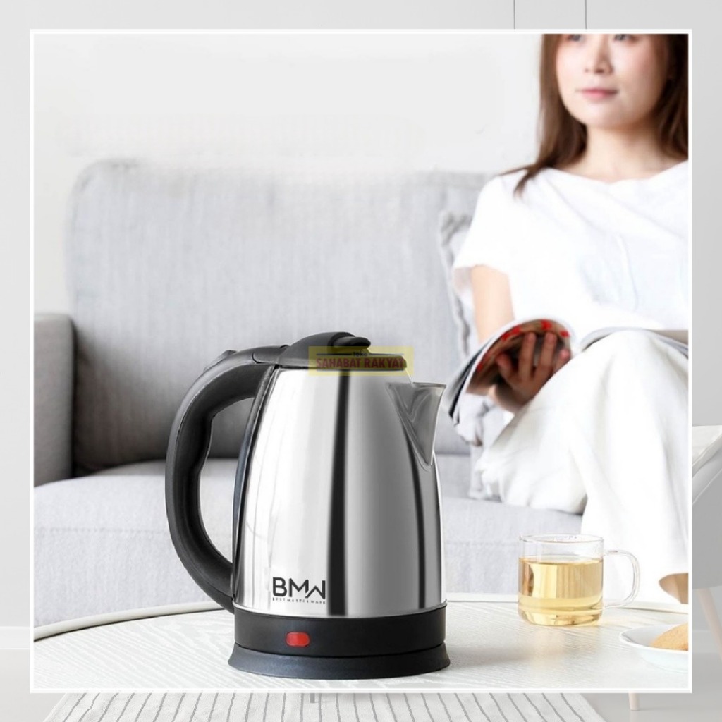 Teko Listrik / Teko Elektrik Otomatis Stainless 2 Liter 400watt