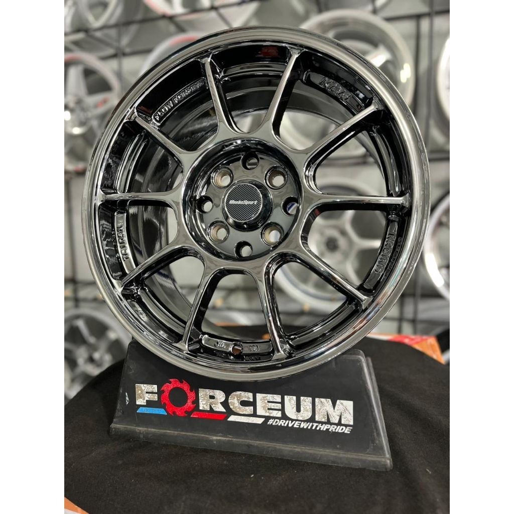 velg mobil wedsport tc105 r15 black chrome lebar 7 et40 kondisi baru