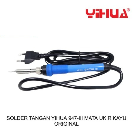 Solder Tangan YIHUA 947-III+ Ujung Ukir Kayu